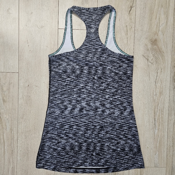Lululemon Cool Racerback, Size 6, Dramatic Static Black/White - Picture 2 of 5